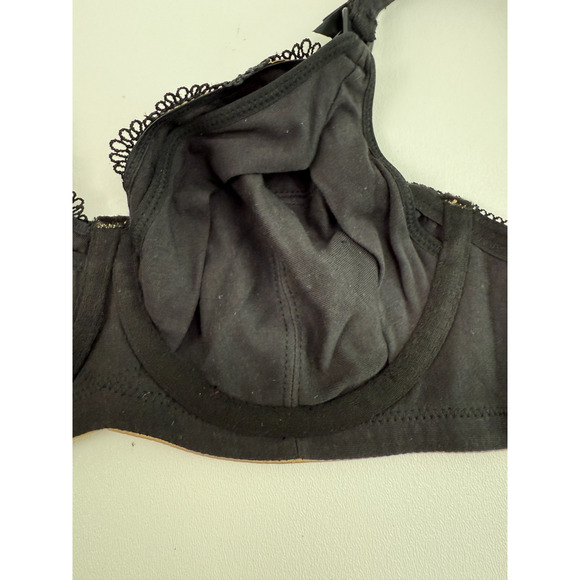 Cake Lingerie Balcony Style Flexible Wire Embroidery Beige Nursing Bra Size 36D - Picture 10 of 16